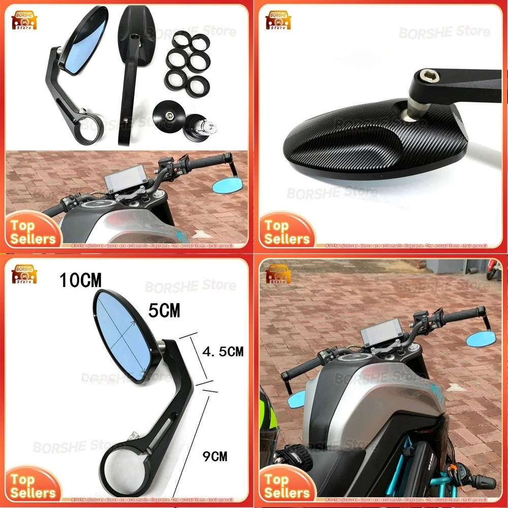 

CNC Handlebar Rearview Mirror for Spring 150nk 250nk 400nk Retro Motorcycle Suitable for