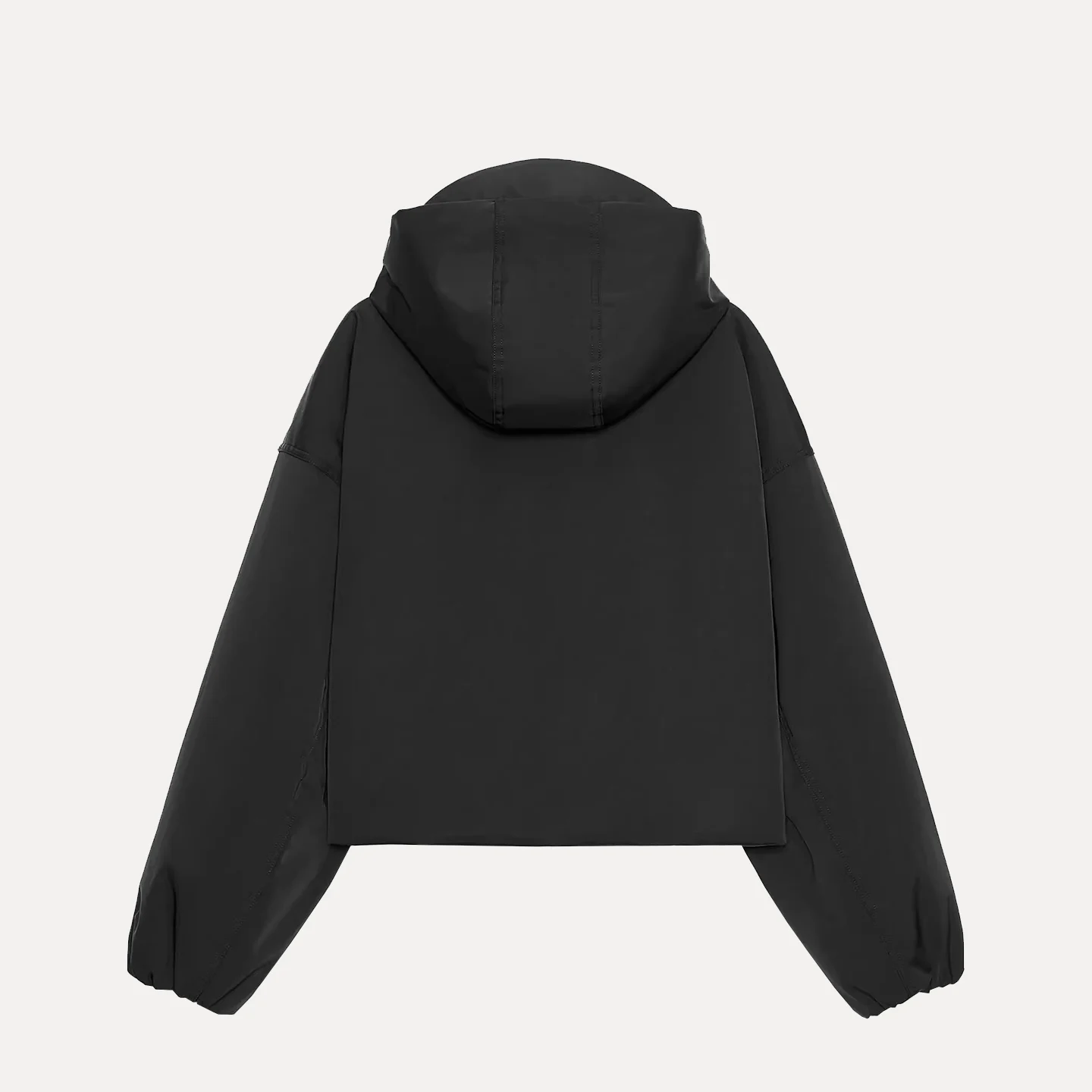 Z femmes Faionable coupe-vent à capuche col montant Jaet imperméable automne trajet Sle ort fermeture éclair couleur Pure