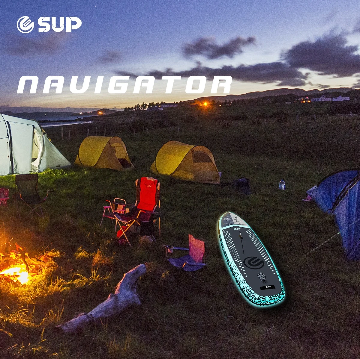 Factory 11' LED Light Stand Up Paddleboard Easy To Carry Foldable Luminous Inflatable SAP Board Drop Stitch Glow SUP