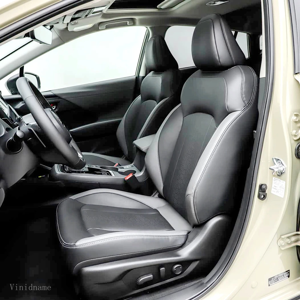 For Subaru Crosstrek III 2023 2024 2025 2026 2027 PU Leather Custom Car Seat Covers Full Set Interior Protector Accessories