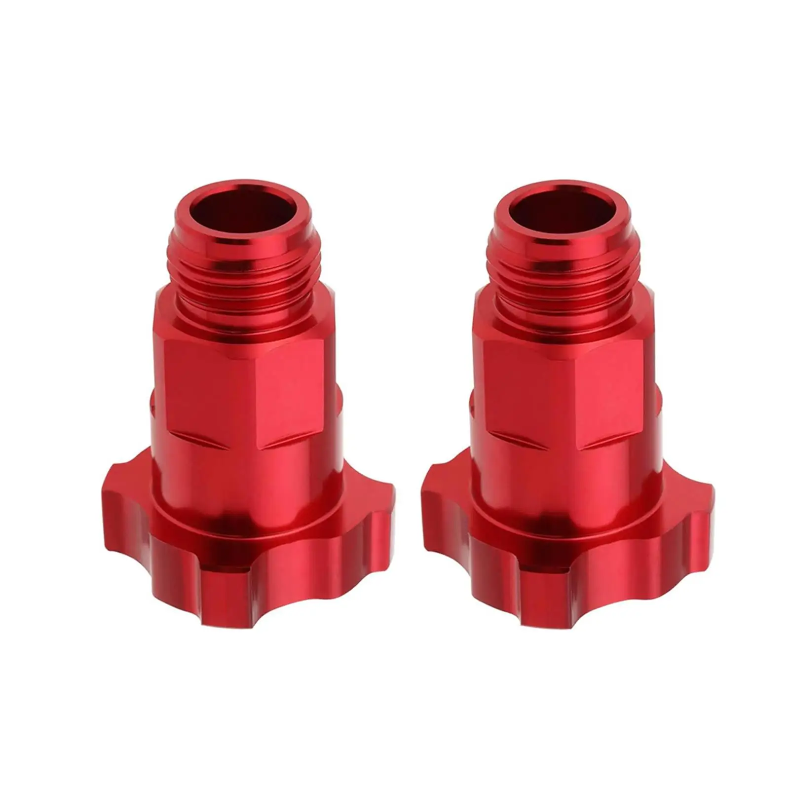 

2pcs Red Spray Gun Connector M16x1.5mm External Thread Connector Adapter Air Spray Gun Adapter Alloy Spray Gun Cup Adapter