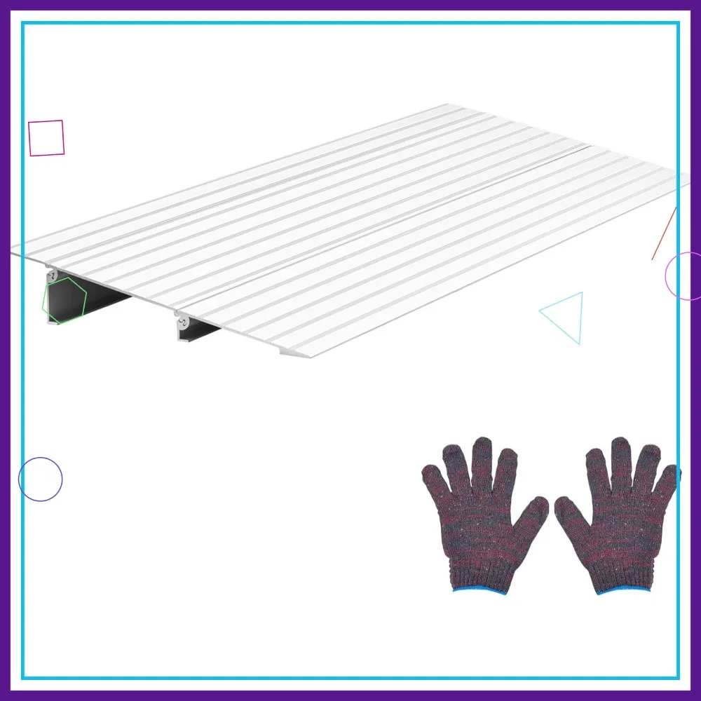 

Прочный алюминиевый пандус для порога, высота 2 дюйма, грузоподъемность 800 фунтов, для инвалидных колясок, скутеров, велосипедов