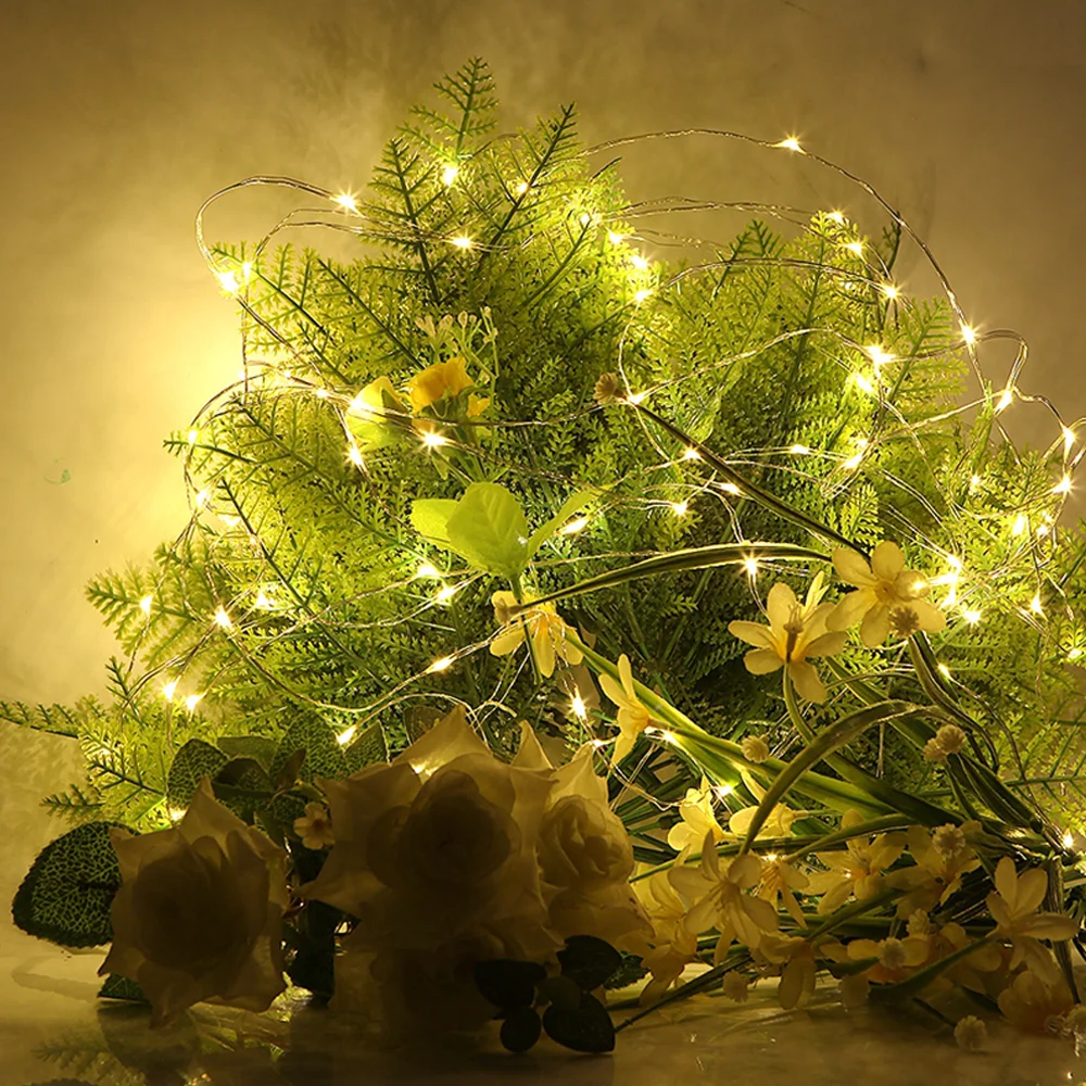 Led Fairy Lights Battery Operated Copper Wire String Lights DIY Christmas Wedding Party bedroom Decoration Garland Lights