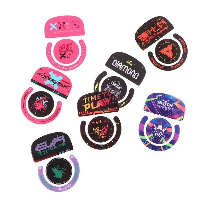 1 Pack Glass Mouse Skates Glide Feet Pads Mouse Feet Sticker Anti Slip For G Pro X Superlight Rounded Curved Edges Accessories
