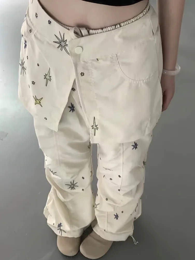 Y2k Japanese Women Goblin Core 2000s Grunge Harajuku Pants Patchwork Design Baggy Pantalones Long Trousers Trashy Cyber Punk New