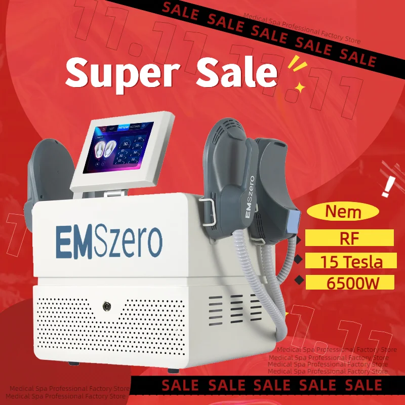 EMSZERO RF EMS Body Sculpt 2024 6500W Sculpting Pelvic Pads Fat Muscle Stimulation Slimming EMSZERO Salon Machine