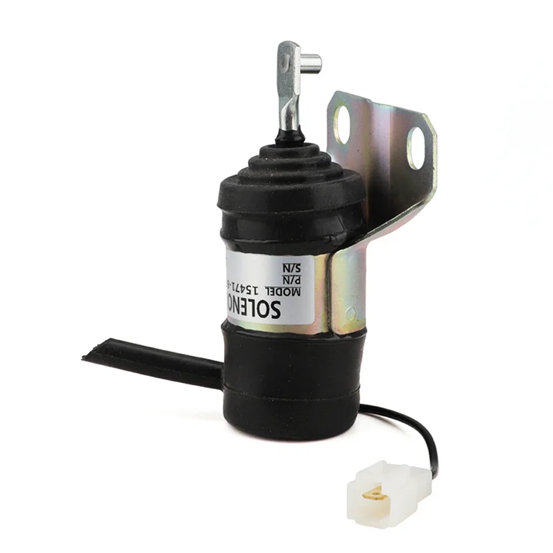 

2X 15471-60010 12V Fuel Shut Off Solenoid 052600-1000 15471-60013 For Kubota Tractor Part Generator Stop Solenoid-A99D