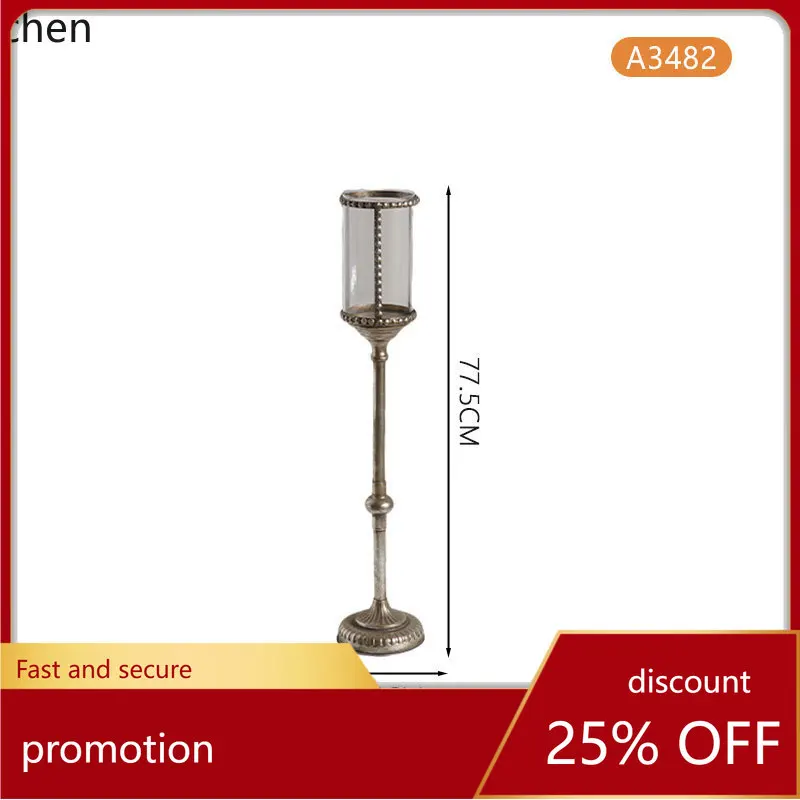 

Zml candle holder ornament outdoor windproof floor candle base candlelight dinner decoration
