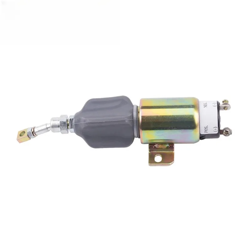 12V 24V Fuel Stop Solenoid Valve Pull Working Normally Open Flameout Switch For Diesel Generator Set Replacement Accessories