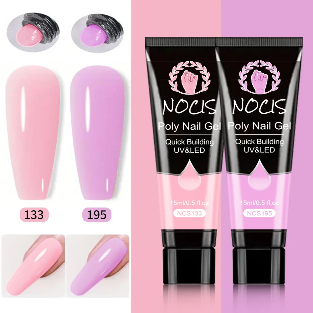 Gel de Extensión de Uñas Poly Macarons de Primavera y Verano, Semipermanente, Apto para Manicuras DIY para Principiantes - Regalo para Manicura de Chicas