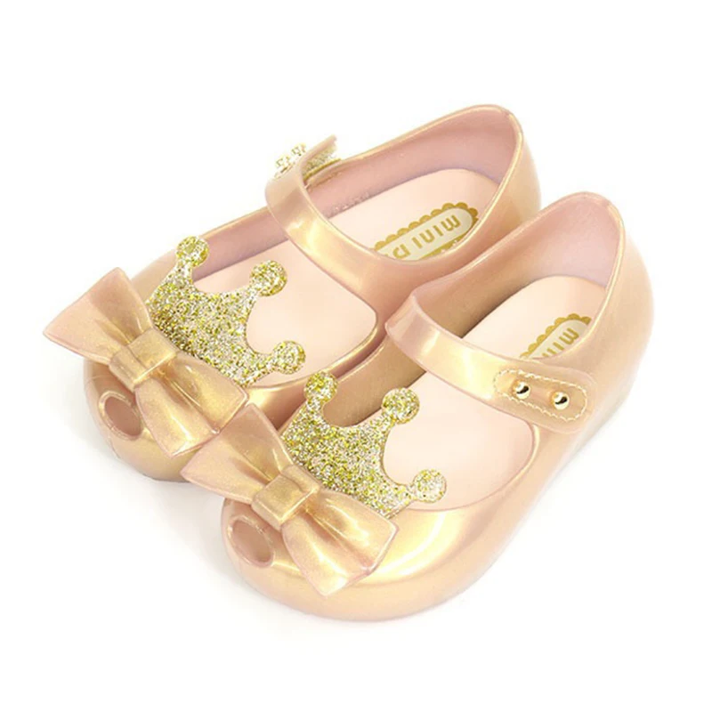 2023 New Summer Fashion Bow Girls\' Princess Shoes Comfortable Jelly Children\'s Sandals Flat Bottom Comfortable Casual Shoes