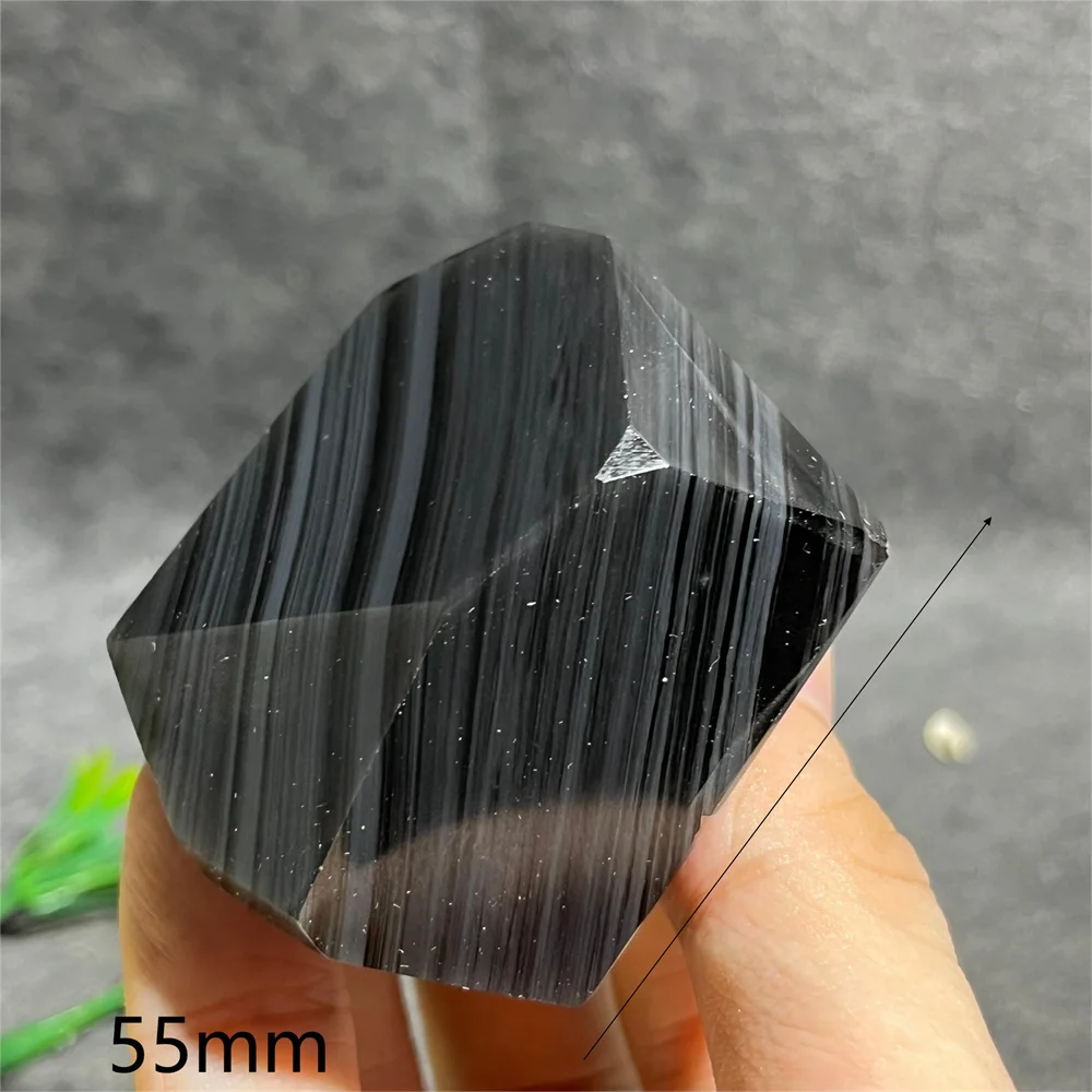 Striated Obsidna Free Form Stripe Stone Crystal Natural Quartz Gemstone Mineral Reiki Home Decoration Feng Shui Healing