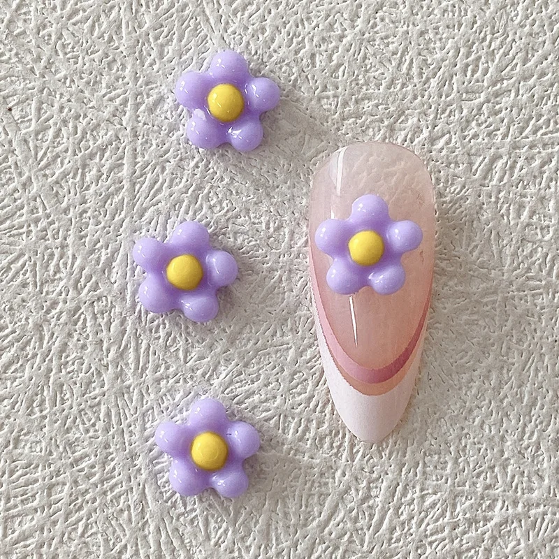 Manicure Accessoires 3d Bloemen Nail Art Onderdelen Korea Mini Nail Charmes Frangipani Nep Nagels Decoratie Vijf Bloembladen Bloem Versiering