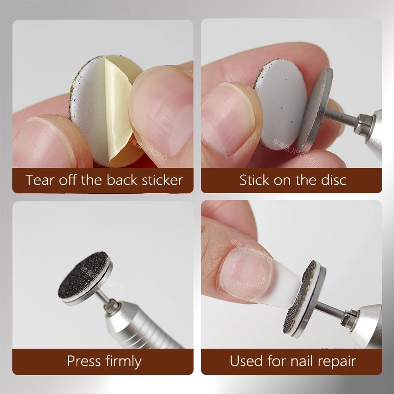 Rvs Schuurpapier Disc 3/32 "Ronde Metalen Schijf Nail Boren Accessoires Schuurpapier Doorn 15mm 20mm 25mm