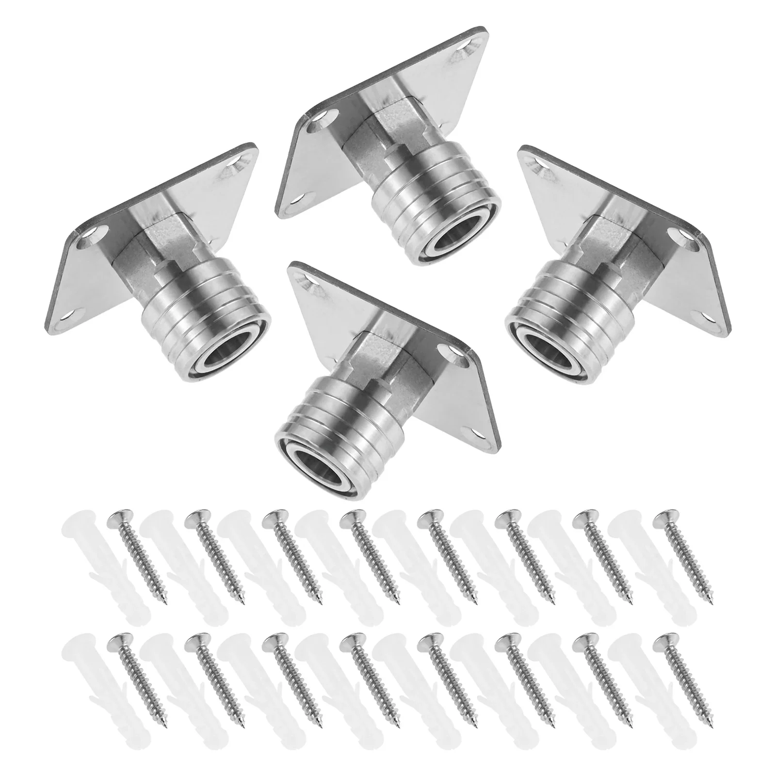 4Sets Pressure Washer Foam Cannon Holders Accessories With Screws Rubber Stoppers Compatible With Standard 1/4inch Quick Connect