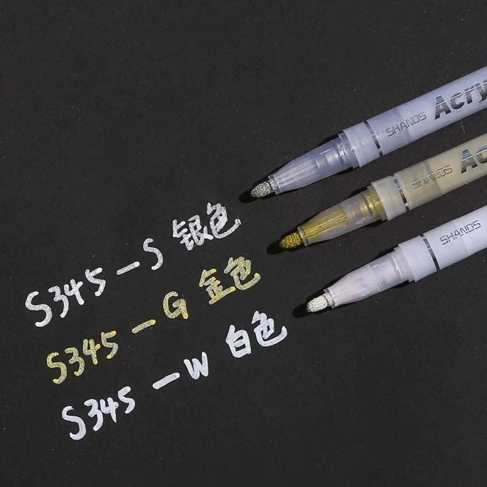 Archival Ink Art Marker Hook Liner Pens Gel Pen High Gloss Pen Fine Line Pens 0.8MM White Painting Graffiti Pens Artists