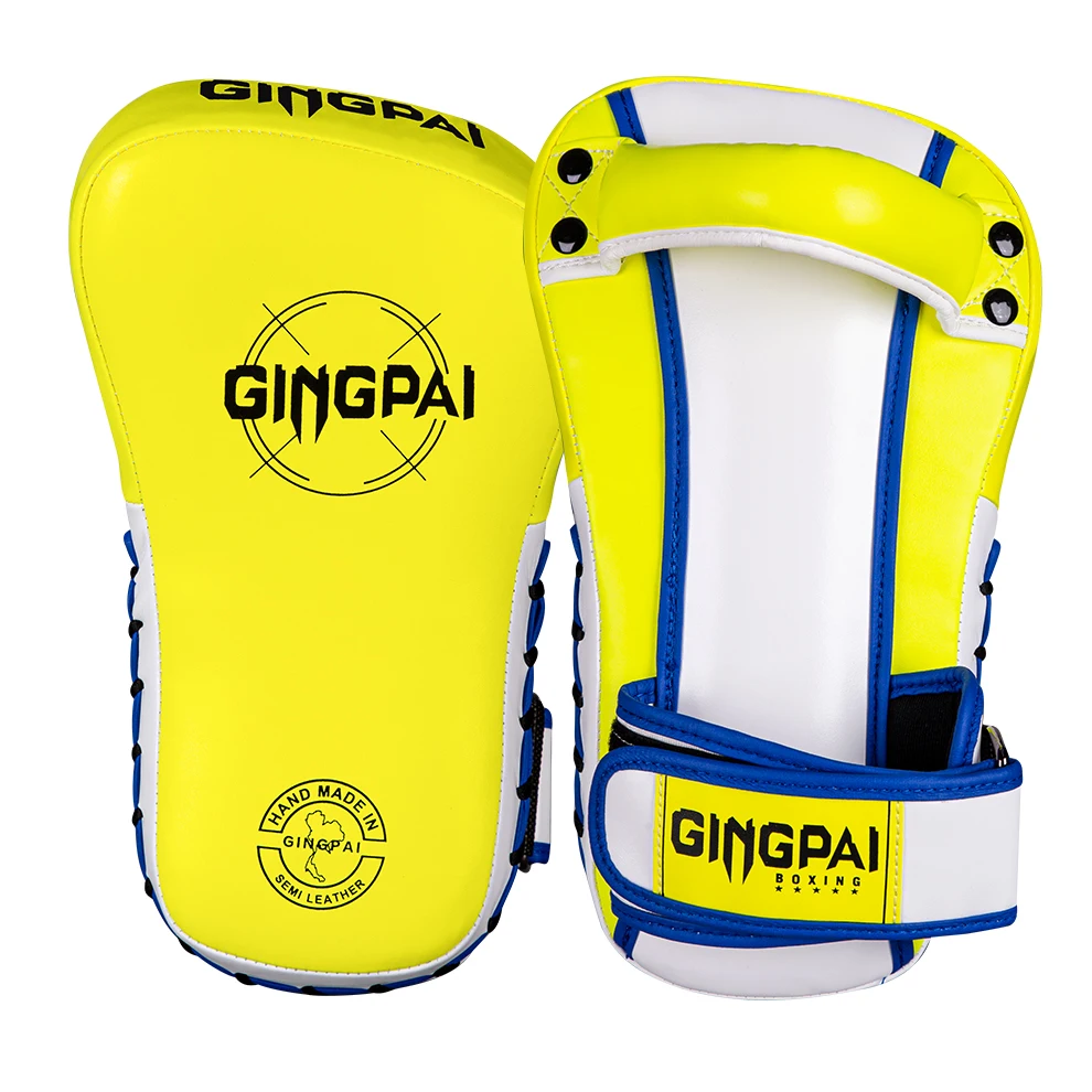 1 Paar Boxen PU Kick Pad Muay Thai Sanda Fußziel Hochelastischer Trainingsblock Freikampf MMA Taekwondo Sanda Handziel – Detail 4