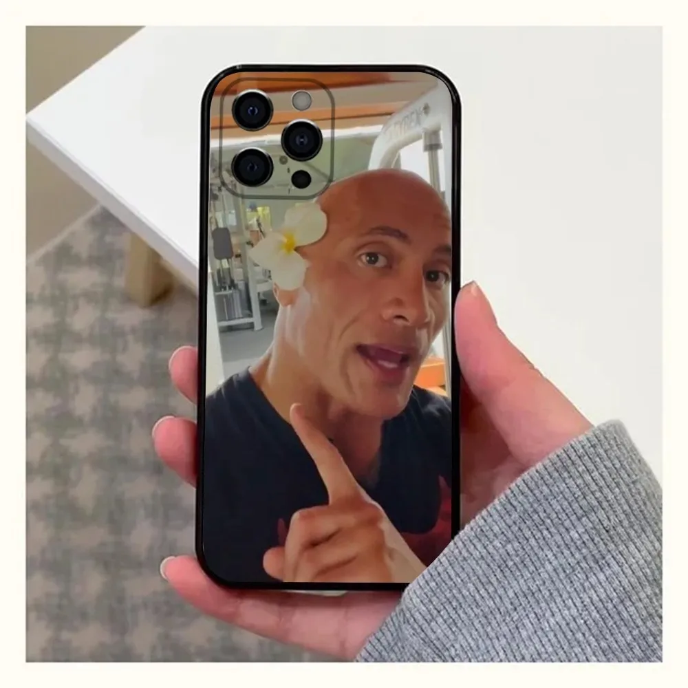 The R-Rock D-Dwayne Johnson Phone Case For Apple iPhone 15,14,13,12,11,Pro,X,XS,Max,XR,Plus,Mini Soft Black Cover