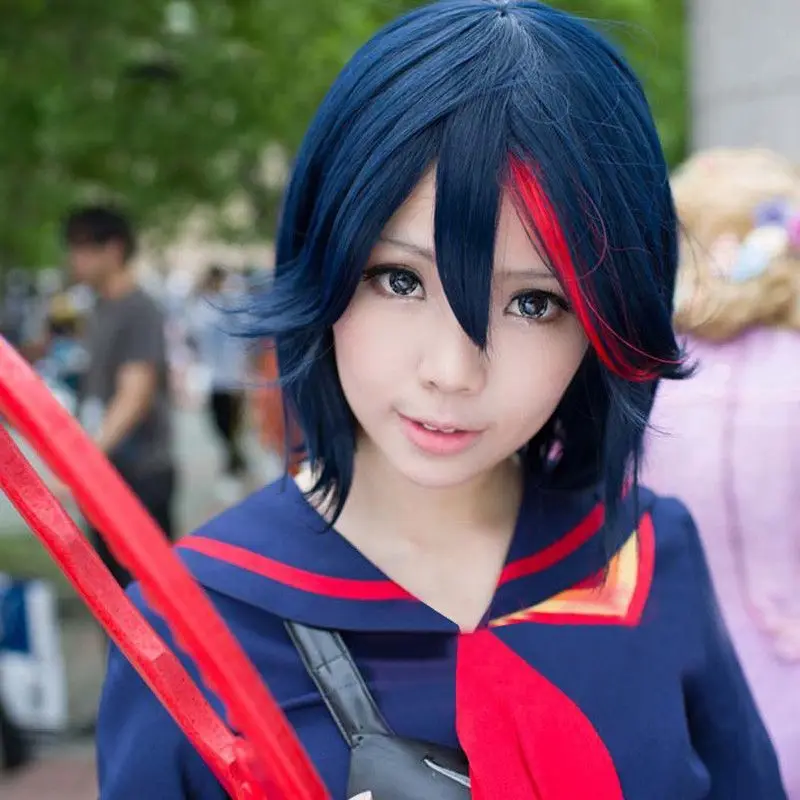 KILL La KILL Matoi Ryuuko Fantasias Cosplay para Mulheres, Festa Anime Japonesa, Fantasia de Halloween para Meninas, Tops, Ternos de Saia, Peruca