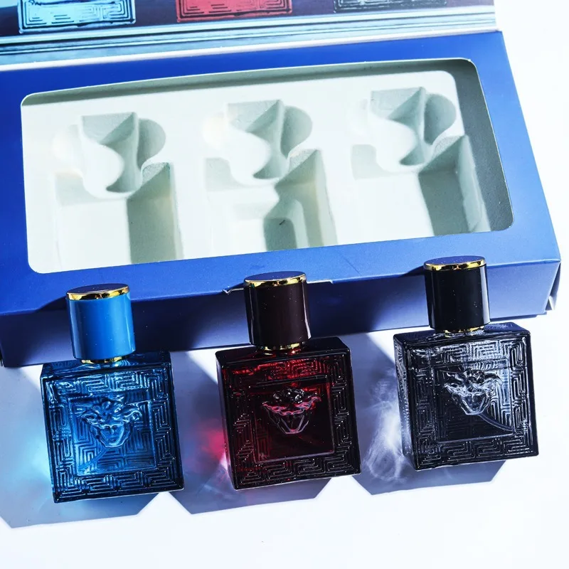 Lasting Fragrance Attracting Women Perfumes Hombres Originales Brand 90ml Men Perfume Gift Box 3pcs Set Charming Man Colognes