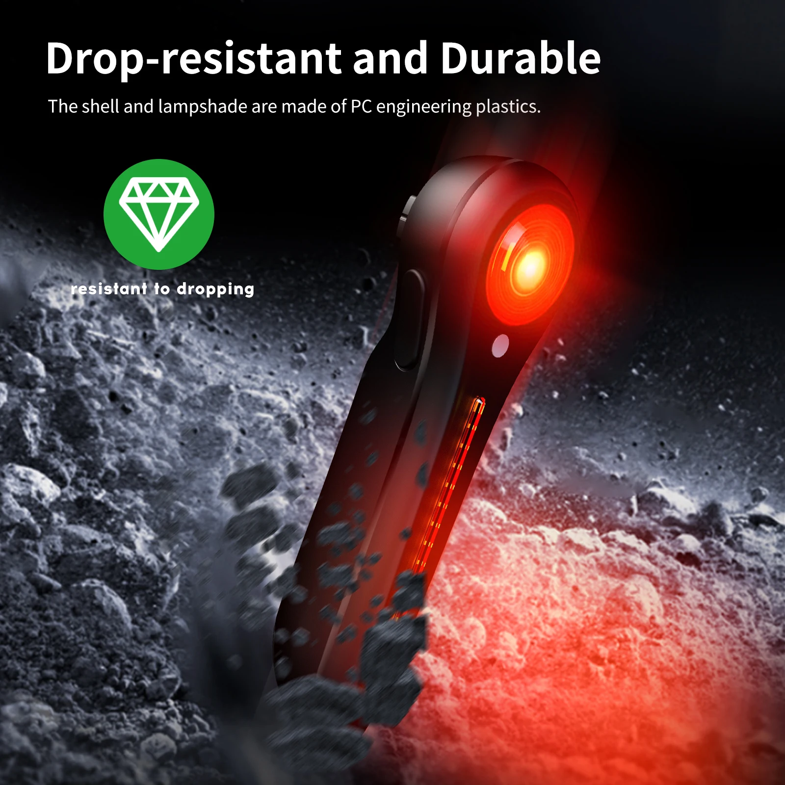 Bike Rear Light Photon Drop Warning Lamp Waterproof Rechargeable LED Bicycle Taillight MTB Road Bike Cycling Photondrop Light