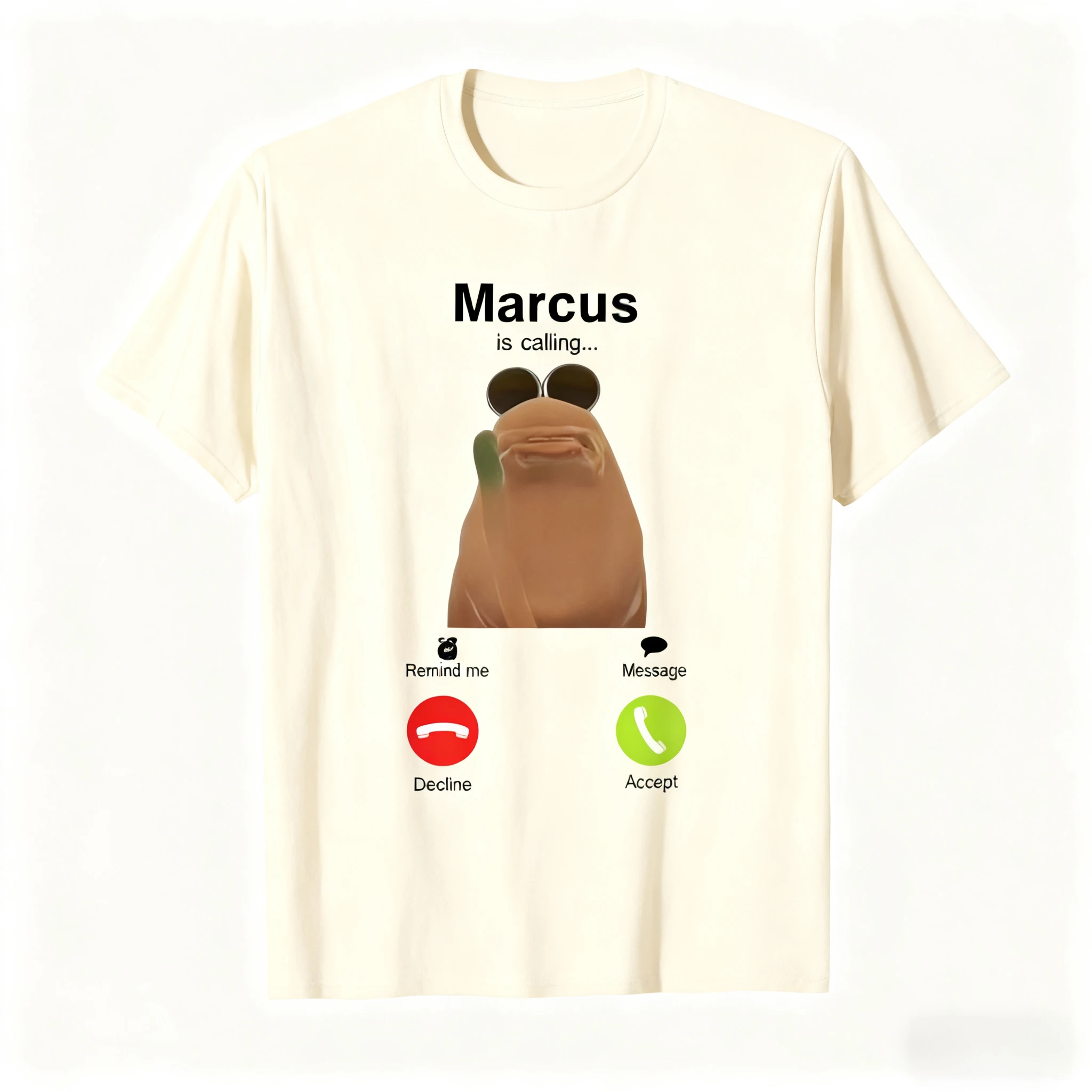 ماركوس الدودة روبرت ميمي تي شيرت للرجال النساء القطن س طوق تي شيرت محايد قصيرة الأكمام بلايز الصيف الترفيه الشارع الشهير