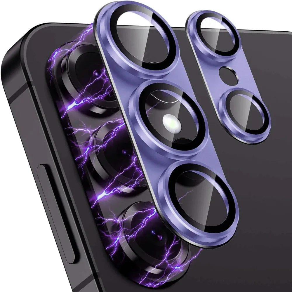 

1 комплект металлических защитных колпачков для объектива камеры для Samsung Galaxy S26 Ultra S26+ Plus, защитная пленка из закаленного стекла от царапин, аксессуар