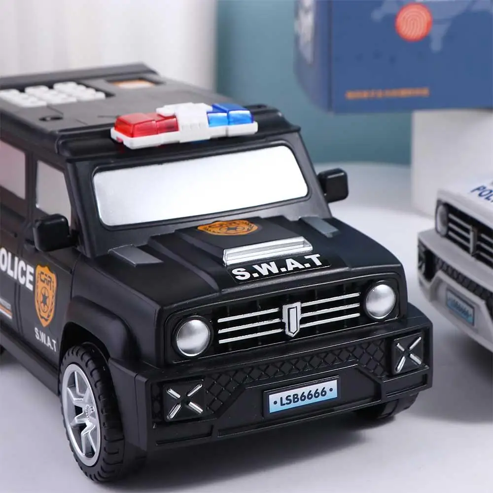 Défilement empreinte digitale mot de passe enfants jouets mot de passe Atm économiser de l'argent boîte d'argent boîte d'économie d'argent modèle de voiture tirelire Swat modèle de voiture
