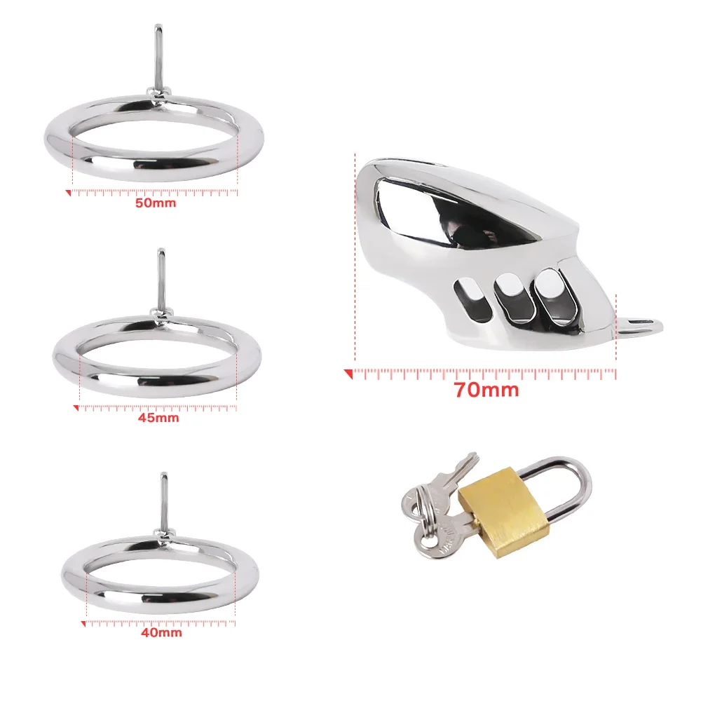 BEST SELL bdsm Bondage Spiked Cock Ring Stainless Steel Metal Male Chastity Cage Penis Massager For Men Masturbation Sex Toys