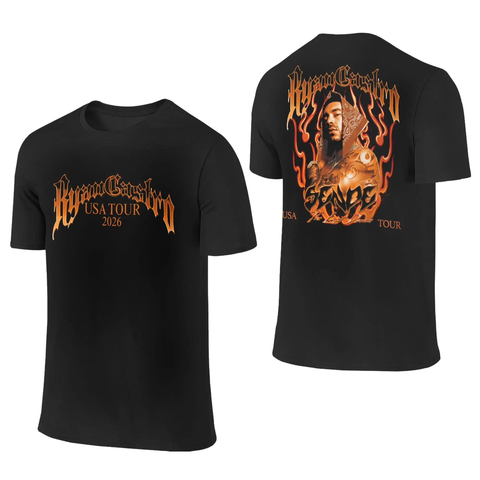 Ryan Castro Sende Latam Album Tour 2026 Apparel Men Women T Shirts Cotton Tee Graphic  Tops T-shirt