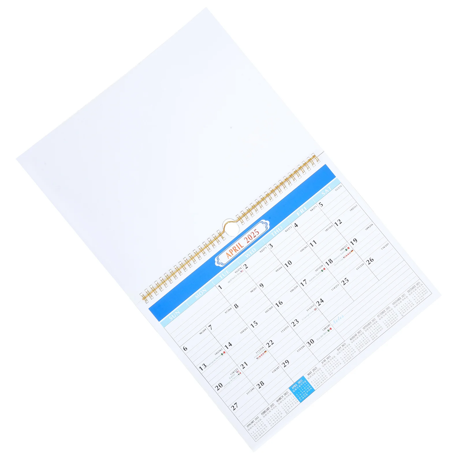 Wall 2024 Monthly Planner Spiral For Home Office Dorm Use Schedule Organizer English Wall Calendar Hanging