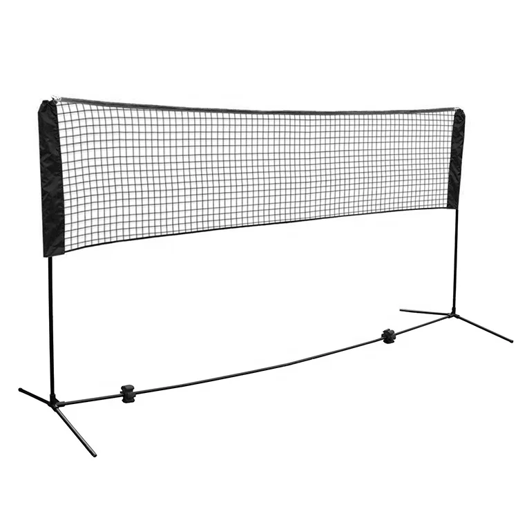 Factory Direct 4M Folding Portable Badminton Net Set Adjustable Height Wholesale Price Field Equipmentpromote sales