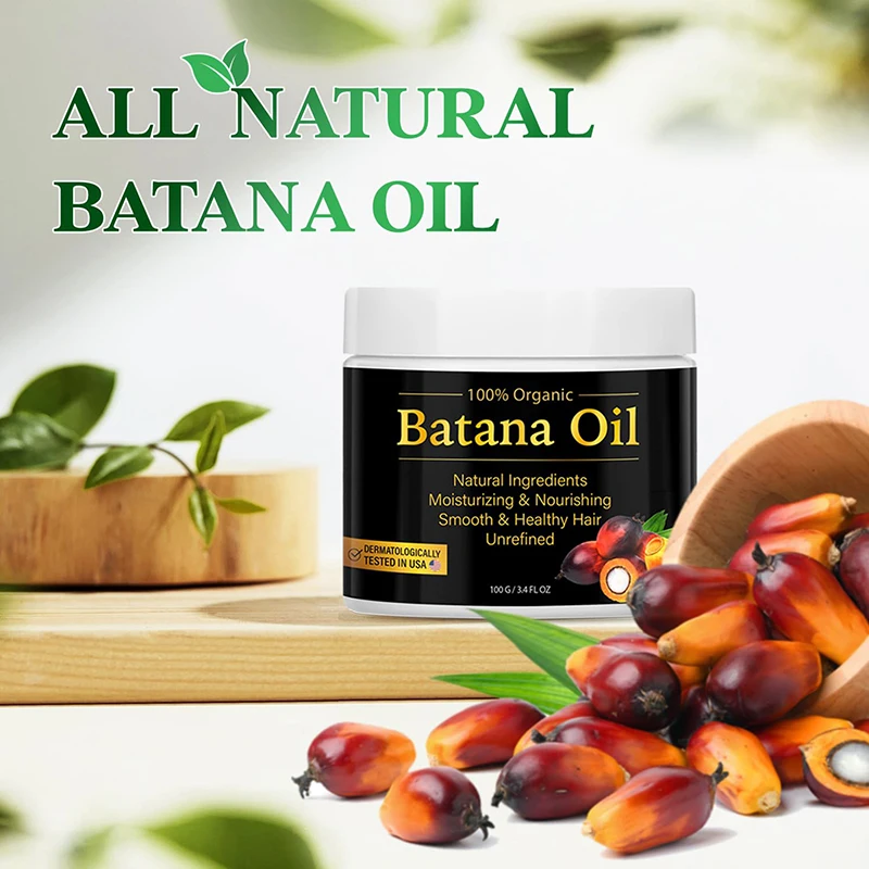 100% Raw Batana Oil for Hair Growth Organic Batana Oil Eliminates Split Ends for Men & Women Moisturize And Repair Hair New