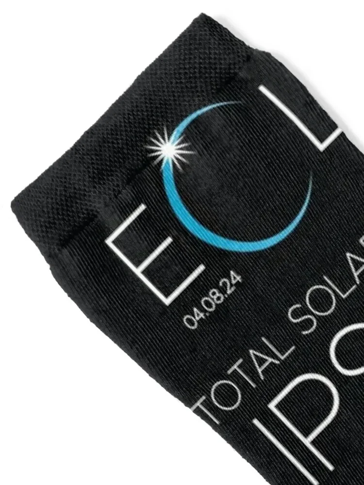 Total Solar Eclipse 2024 Astronomy Lovers Socks cool custom Boy Socks Women's