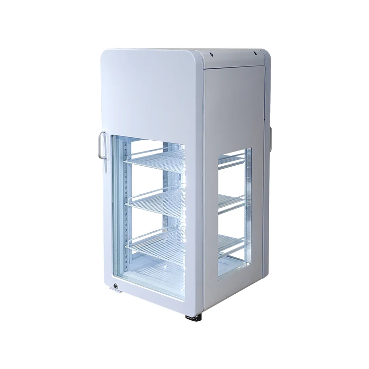 

Meisda SC68GS 68L Commercial convenience store upright beverage display cooler 4 transparent glass doors refrigerator