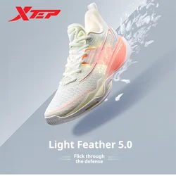 Xtep Basketball Shoes For Men 2024 Summer Shock Absorption Men's Sports Shoes Non-Slip Mid Top Cushioning Sneakers 976219120002