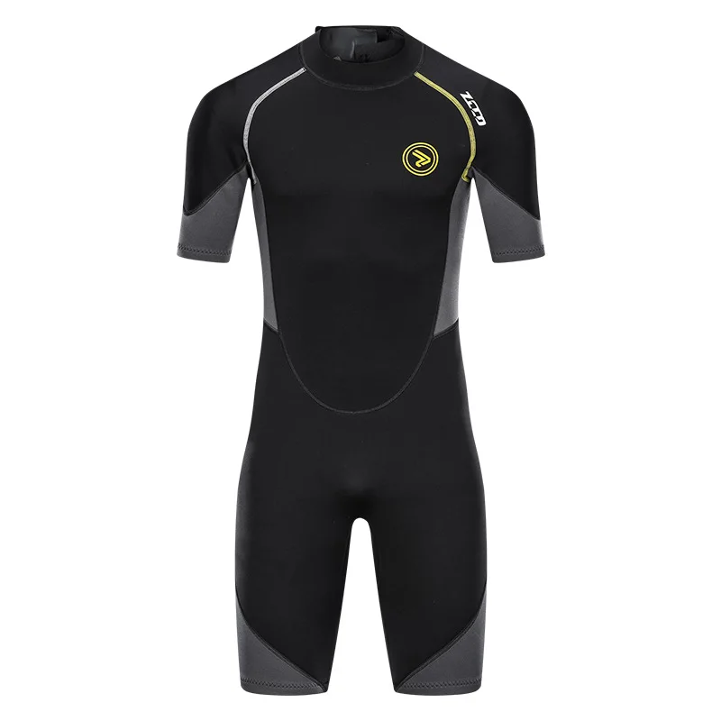 Men's Wetsuits 1.5/3mm Premium Neoprene Back Zip Shorty Dive Skin for Spearfishing,Snorkeling, Surfing,Canoeing,Scuba Suit