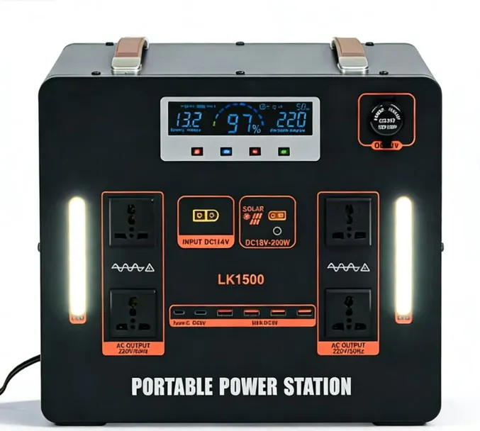 Portable Power Station 5000W Solar Generator For Camping RV Emergency Lifepo4 Battery Home Essential