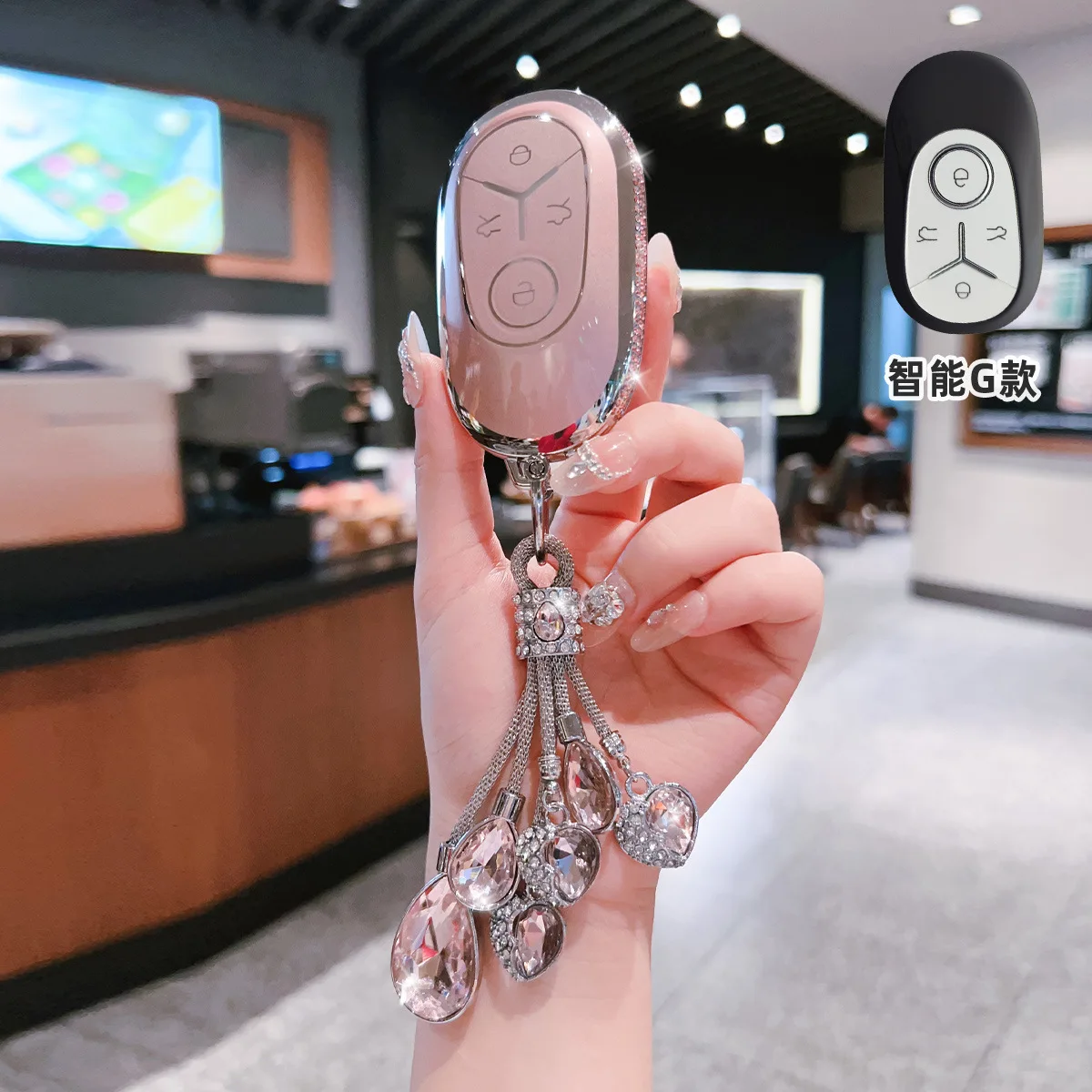 Diamond Car Remote Key Case Cover Protect Shell Fob For Geely EX2 GEOME Galaxy 2025 Light Star Wishes Exploration Youth Version