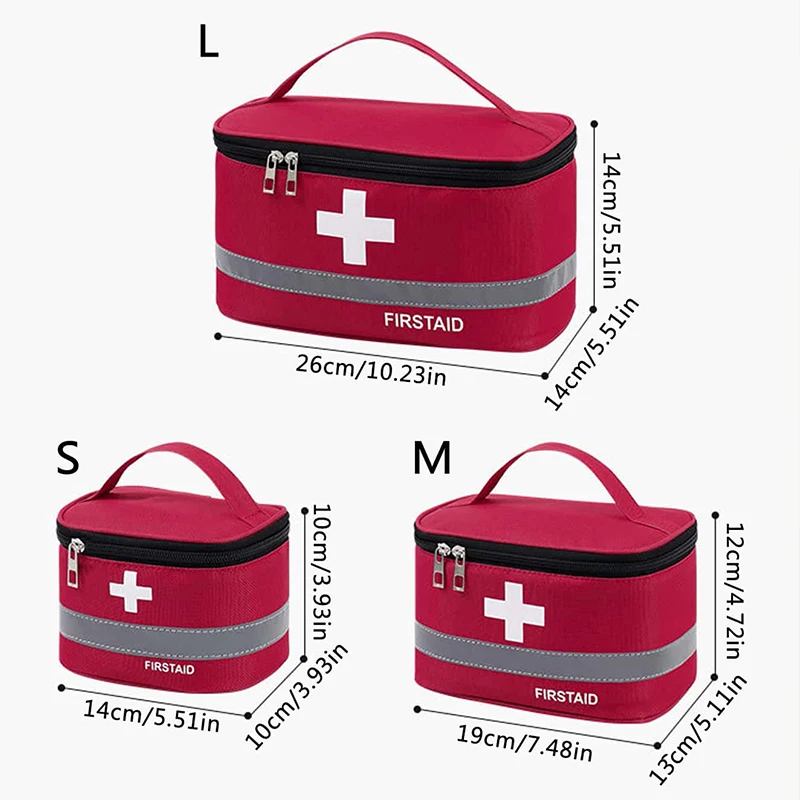 Portable First Aid Kit, Travel Medicine And Medication Storage Bag