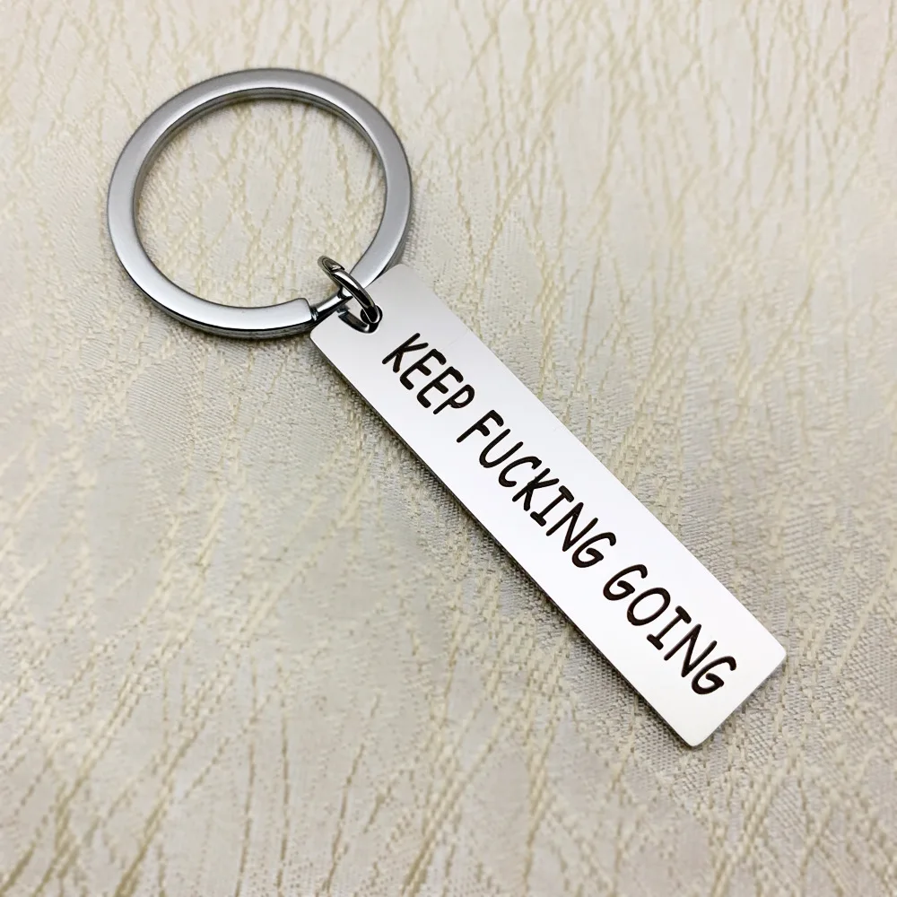 Hot Graduation Gifts Keychain Pendant  Teen Girls Boys Inspirational Key Chain Keyring Keep Going