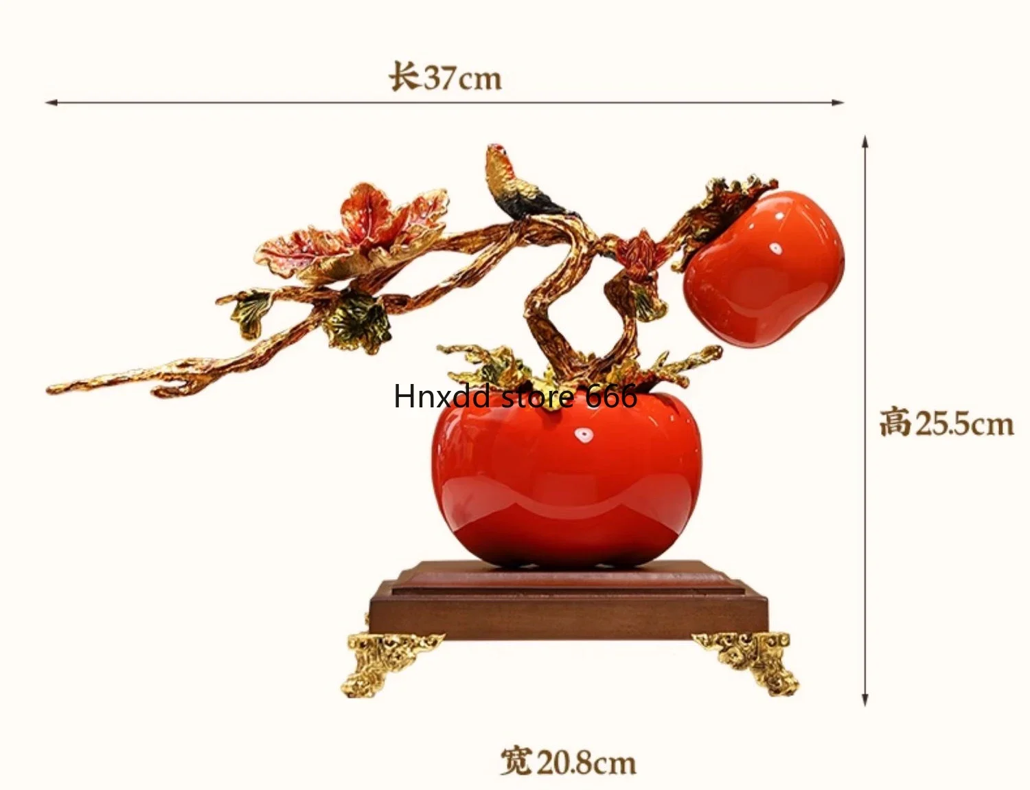 New Chinese enamel color persimmon Linmen handicraft ornament