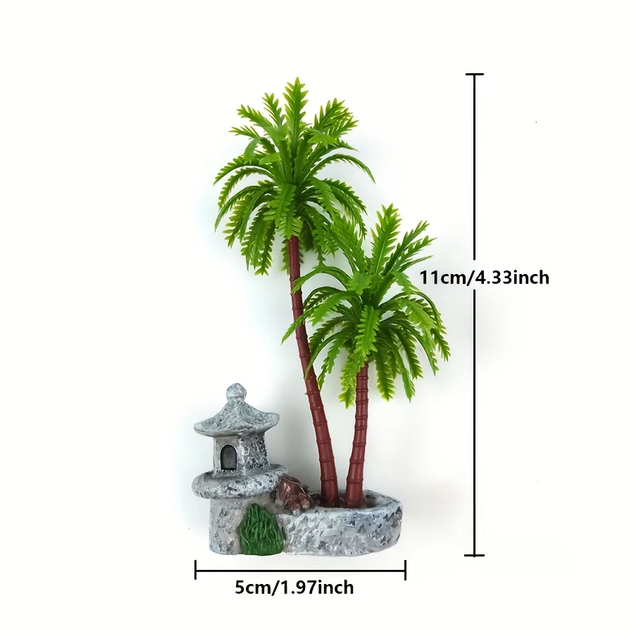1/3pcs Artificial Miniature Palm Trees Bonsai Plants Kits for Diy Modeling/Railway Layout/Micro Landscape Scenery/Craft/Ornament