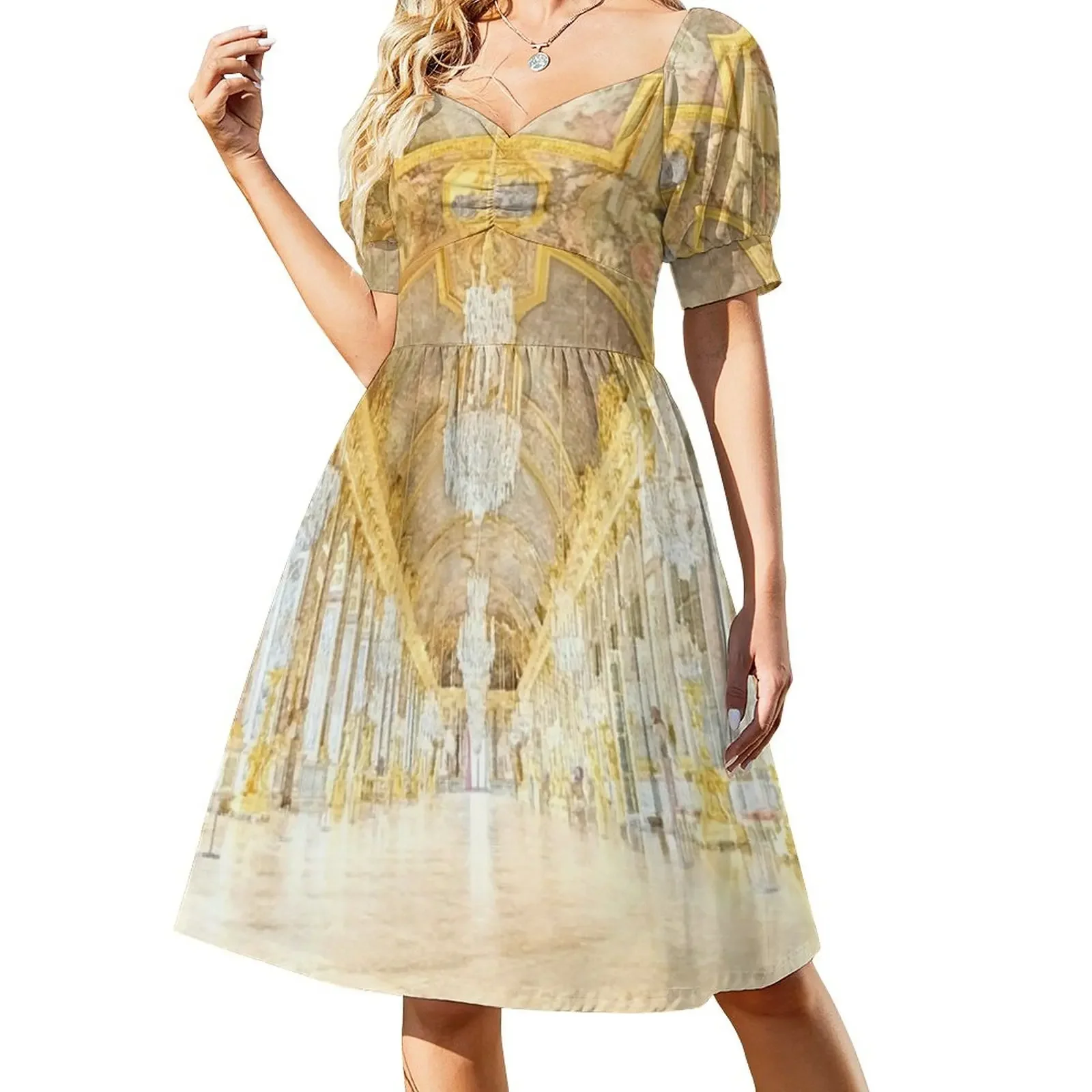 

Versailles Hall of Mirrors Sleeveless Dress prom clothes women long dresses
