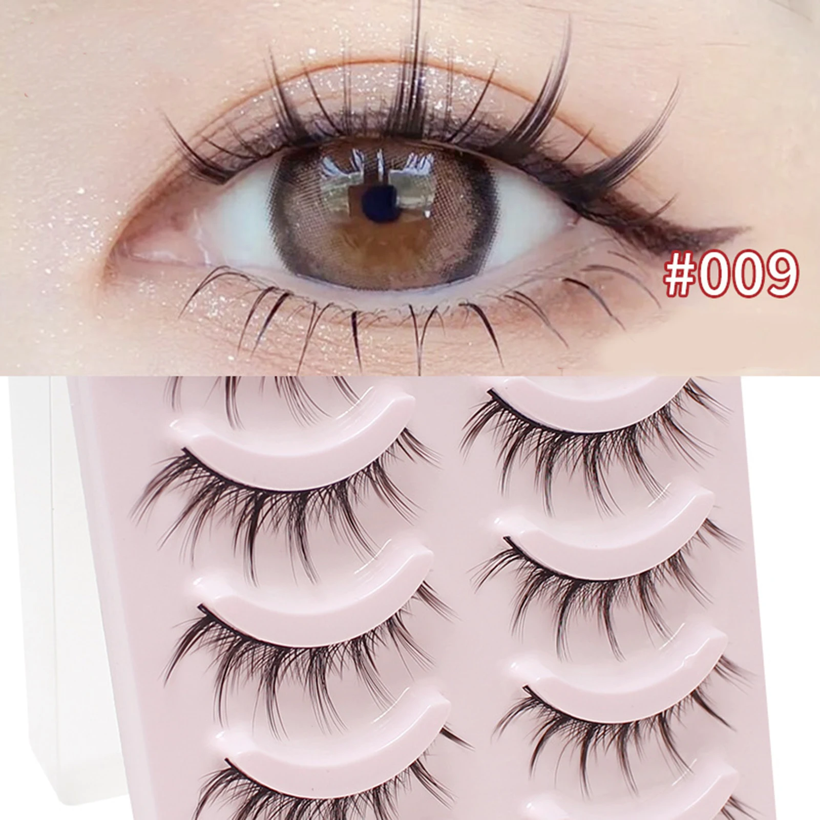Wimpernverlängerung, 3 Paar Wimpern, leicht, süß, selbstverpflanzend, künstliche Wimpern, Cosplay, Make-up, DIY, Wimpern, Make-up-Tools