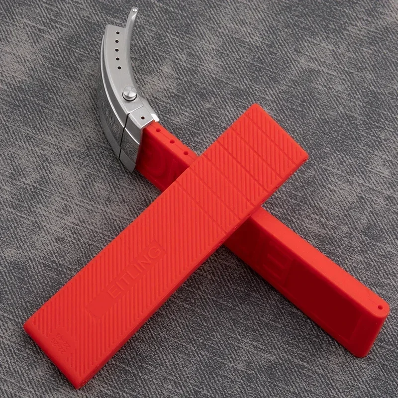 22 مللي متر 24 مللي متر سميكة إلكتروني ساعة مطاطية الفرقة اكسسوارات ل بريتلينغ حزام المنتقم التراث Superocean معصمه مقاوم للماء