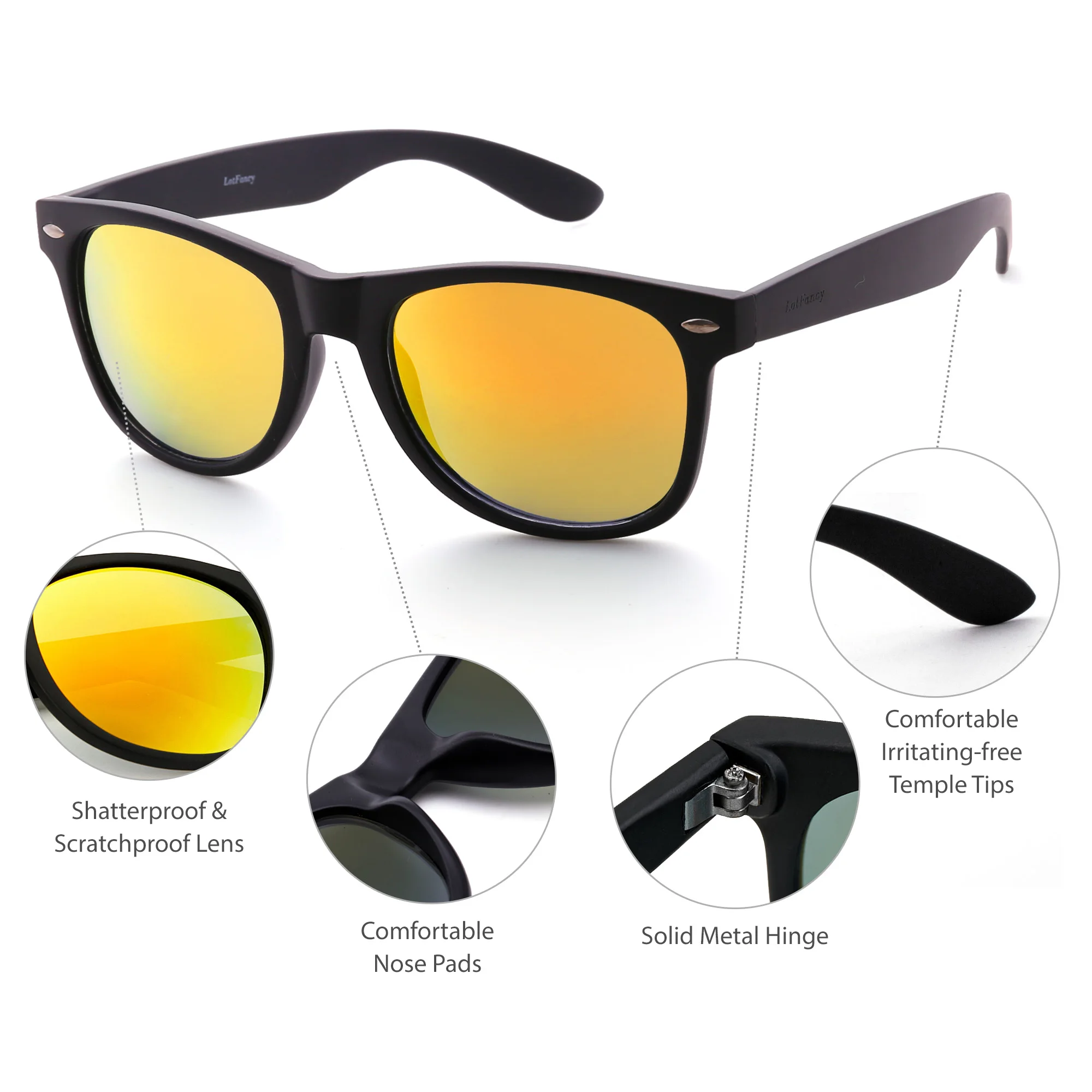 Lunettes de soleil de cyclisme UV anti-sable pour femmes et hommes, lentille de Protection des yeux, Sport de plein air, Protection claire, étui coupe-vent