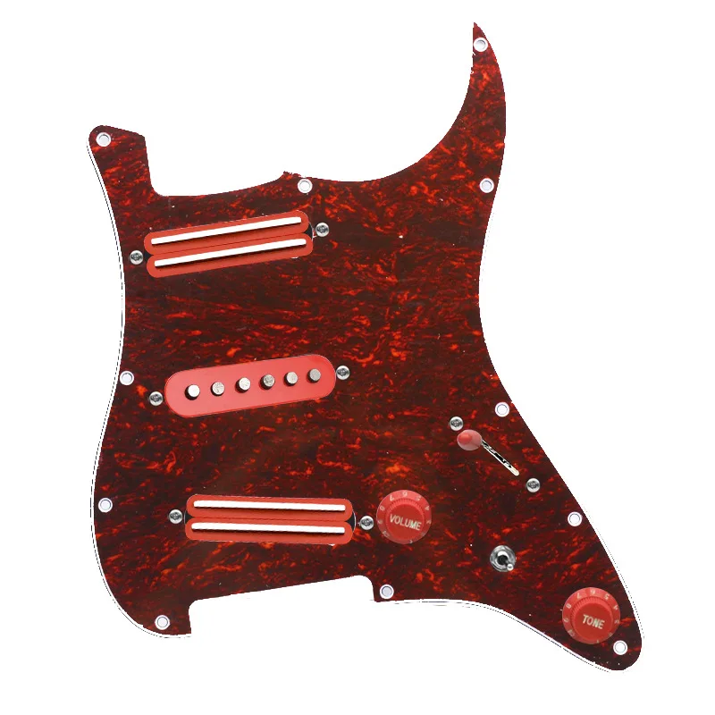 Guitar SSS Prewired Pickguard Alnico 5 Single Coils Split Capable Loaded Pickguard For ST Electric Guitar Upgrade