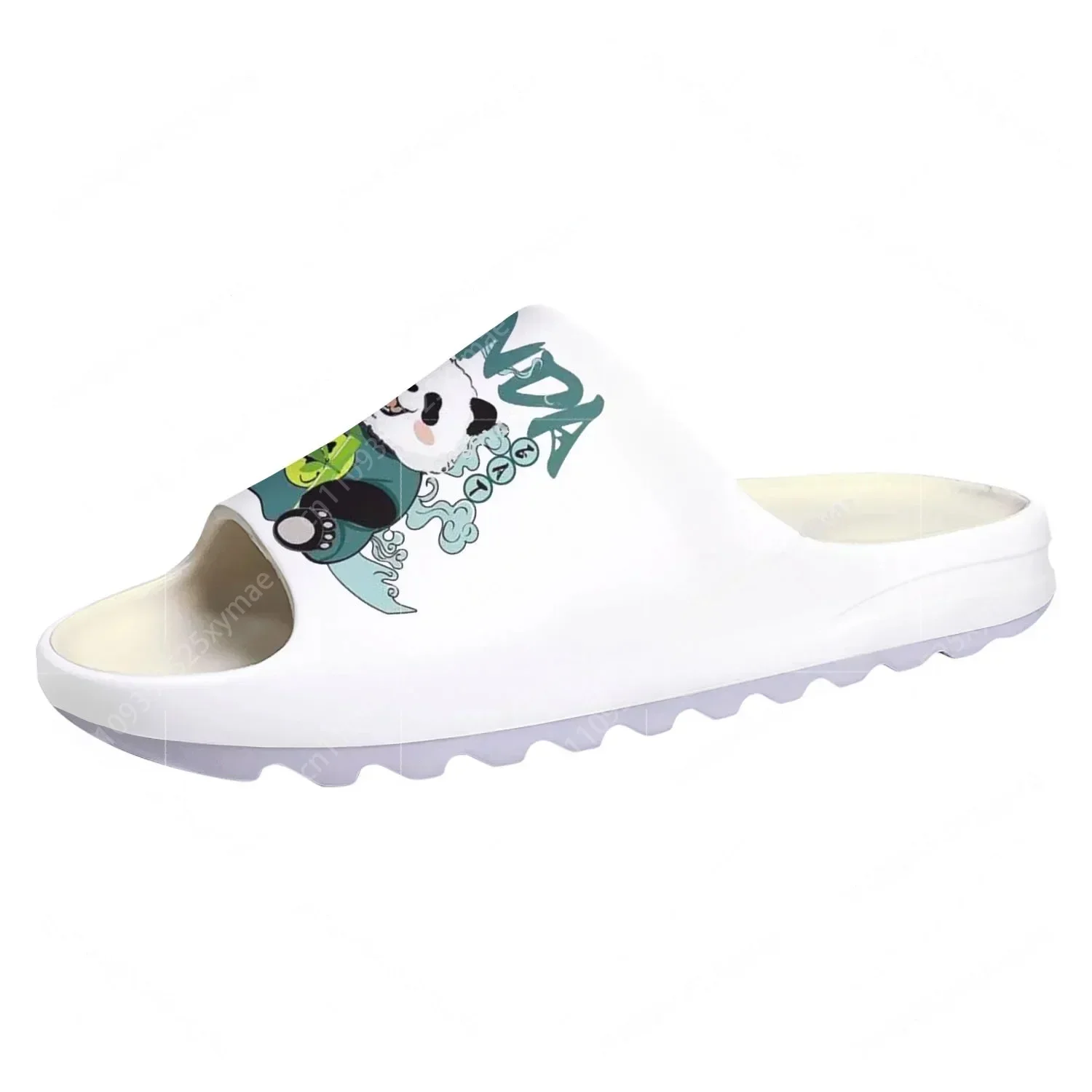 Panda Cute Pattern Soft Sole Sllipers Home Clogs Customized Water Shoes Mens Womens Teenager Stepping on Shit Beach Sandals
