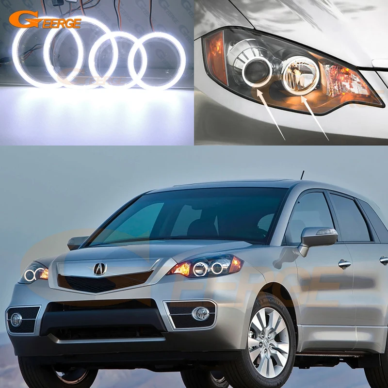 

Для Acura RDX 2007-2012: Комплект сверхъярких светодиодных колец COB LED Angel Eyes (дневные ходовые огни)
